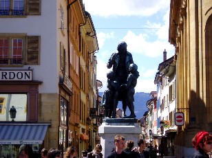 Place Pestalozzi à Yverdon-les-Bains