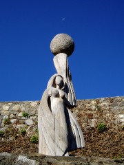 La photo... être là quand la lune passe juste au-dessus de la boule...